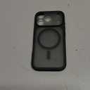 TOCOL for iPhone 17 Pro Case, Compatible with Magsafe, Built-in Magnetic Ring, Full Camera Protection, Drop Protection, Translucent Matte for iPhone 17 Pro Phone Case 6.3 inch (Black)