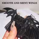 6 x Clothes for 17cm Doll - Plum/Black Tiered Dress with Bow Headpiece, Royal Style Doll Party Outfit, Cosplay Essential (Black Dress)