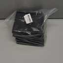 5x5 Square Rubber Furniture Caster Cups, Anti-Sliding Furniture Pads Bed Stopper Floor Protectors with Grip - Protect Any Flooring (8 Pcs Black)