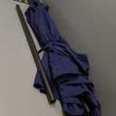 Blissun 9' Outdoor Patio Umbrella, Outdoor Table Umbrella, Yard Umbrella, Market Umbrella with 8 Sturdy Ribs, Push Button Tilt and Crank (Navy Blue)