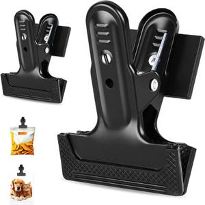 2Pcs Magnetic Clips Heavy Duty with 2'' Mouth Opening, Securely Grip Flags, Backdrop Blueprints, Calendars,Tools, Fridge Magnets for Artists, Photography Shooting Studios, Worksite, Offices, Garden