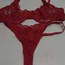 Avidlove Sexy Lingerie Set for Women Lace Bra and Panty Sets Underwire Push Up Lace Lingerie Set (Medium, Wine Red)