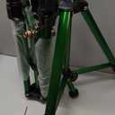 Hourleey Impact Sprinkler on Tripod Base, 2 Pack Heavy Duty Sprinklers for Lawn Yard Garden, 0-360 Degree Large Area Coverage, 3/4 Inch Connector Extension Legs Flip Locks with Brass Head