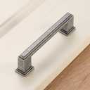 KOOFIZO 10 Pack 3-3/4 Inch Antique Iron Kitchen Cabinet Pulls Vintage Iron Cabinet Handles Iron Cabinet Hardware for Kitchen Cabinets P02 Drawer Dresser Cupboard Bedroom