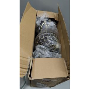 Lanpn 6 Pcs 6" Large Christmas Balls Ornaments, Outdoor Xmas Tree Hanging Decorations, Shatterproof Christmas Ball Ornament Set for Home Winter Holiday, Assorted Relief Pattern, Black & Gold