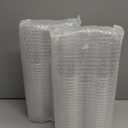 FOCUSLINE 12 oz Clear Plastic Cups, Disposable Heavy Duty Hard Plastic Cups, Reusable, 100 Count