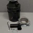 InSinkErator Badger 5XP Garbage Disposal, Standard Series 3/4 HP Continuous Feed Food Waste Disposer, Black / Stainless