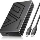 GRAUGEAR USB4 M.2 SSD Enclosure, 40Gbps Aluminum Alloy ToolFree External Case, Thunderbolt 4 Compatible, Supports PCIe Gen4 NVMe 22302280 SSD, Compact Portable External Storage (U440G01)