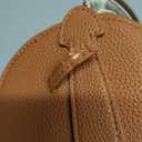 Leather Make Up Bags With Compartments, Brown travel Cosmetic Bags for Women, Parallel Makeup Travel Bags Organizer Equipped With a Detachable Divider