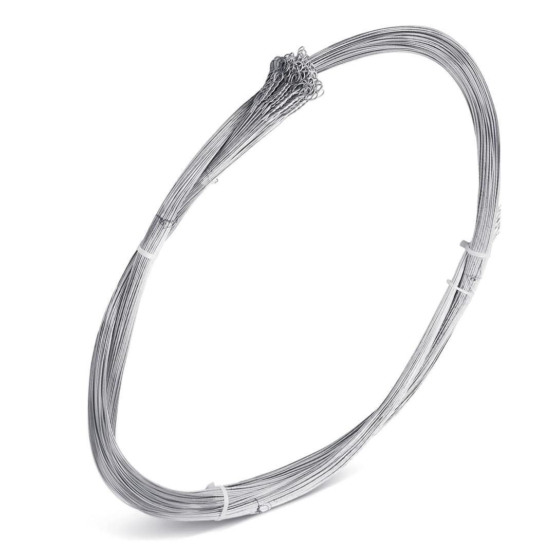 Therwen 100 Roll 14 ft Galvanized Steel Wire Bulk, Multi Purpose Serviceable Rebar Wire for Securing, Packaging Tie Cardboard Paper Textiles Plastics (2mm)