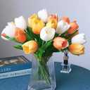 Buart Autumng-Colors Tulip Flowers Artificial Luxury Big Tulip Valentine's Day Mother's Day Easter Home Kitchen Wedding Decorations(11pcs)