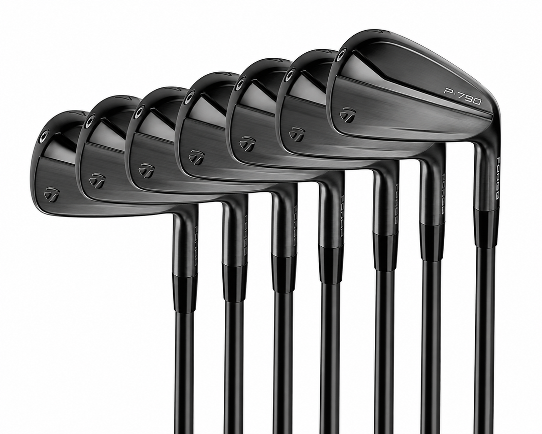TaylorMade P790 Black Iron Set 4-PW (7 Clubs) – Right-Handed, Stiff Flex Steel Shaft