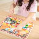 Melissa & Doug Happy Hens Push to Pop Wooden Puzzle, Montessori-Inspired Toddler Puzzles with Magnetic Pieces and Colorful Puzzle Board, Preschool Toys for Girls & Boys Ages 18 months+