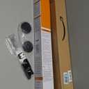 Veraste Retractable Baby Gate for Doorways and Stairs, Mesh Safety Gate for Pet, Indoor & Outdoor Use, One-Hand Operation, Easy Installation, 33.6" Tall, Expands to 55" WideBlack,33.6"x55"