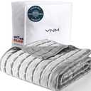 YnM Cooling Weighted Blanket for Adults, 15lbs Heavy Bed Throw Comforter with 100% PE Fabric, Ideal for Hot Sleepers or Summer Days(60x80 Inches for Queen/King Bed, 15 Pounds, Grey)