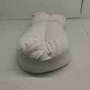 SyMax 7.8"x76" Body Pillow for King Bed, Memory Foam Bolster w/Removable Velvet Cover, Headboard Gap Filler Pillow, White