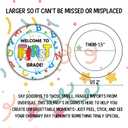 4 x Back to School Alphabet Stickers  Colorful Welcome Stickers for a New School Year, 40 Pieces for Classroom Decor, School Events, and Learning Motivation