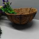 HyeFlora Artificial Fake Hanging Plants Flowers with Basket Outdoor Decor Faux Silk Dasiy Flower Arrangements in Pot Planter for Porch Home Indoor Patio Garden Yard Decoration (Purple 2)