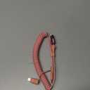 Pink Car Charging CarPlay Cable Coiled USB-C Lightning Cable 4 in 1 Retractable Multi Charging Cord 60W Cute Car Accessories for iPhone 17/16/15/14/13/12/11/iPad/AirPods/MacBook Tidy Charger Cord