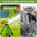Pattiumo Sprinklers for Yard, 360 Tripod Sprinklers for Yard Large Area, 3/4" Connector Lawn Sprinkler, Adjustable Height 16-37, Water Sprinkler for Lawn/Garden/Patio, 1Pack