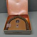 Fairy Door Interior Pet Door - Large Cat Door for Cats Up to 20 lbs, Durable & Versatile Indoor Kitty Door for Solid or Hollow Core, Stylish Cat Hole, Comfortable, Easy Install, with Tight Lock (Brown)