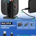 Charging Dock for Nintendo Switch 2 Joy Con, [Supports Dual-Direction Charging] Controller Charger Stand Station Compatible with Switch 2 Joy Con Accessories, Black