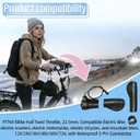 FT76X Half Twist Throttle for EBike 22.2mm Grip, 12V-72V, Universal 3-Pin Waterproof Connector, Fits Mountain Bike, Scooter, E-Scooter & Electric Bicycle