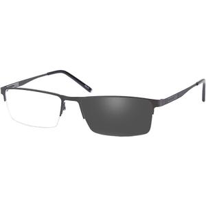 Jcerki Photochromic Gray Reading Glasses +4.50 Strength Half frame Men Eyeglasses
