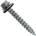 14 x 1-1/2" NO Paint Metal Roofing Screws - Hex Washer Head- Self-Starting/Tapping - EPDM Washer. 1 x 250 Count Bag - 250 Screws