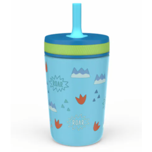 Dinomite Antimicrobial Stainless Steel Double Wall Vacuum Leakproof Straw Kelso Tumbler - 12 oz