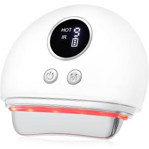 Electric Fascia Blaster & Muscle Scraper Tool with Heating and Vibration - for Deep Tissue, Myofascial Release, Gua Sha, and Trigger Point Massage for Pain Relief & Recovery