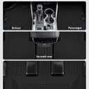 Floor Mats Custom Fit for Kia Sorento 2021-2025 2026 6&7 Seats (Not for Hybrid) Trunk Mat with Backrest Mat All Weather TPE Rubber Cargo Liner Back Seat Protector Full Set for Sorento Accessories