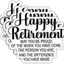 2 x (3PCS) Happy Retirement Sticker, Funny Retired Stickers - Waterproof Vinyl Decals for Laptop, Tumbler, Water Bottle, Scrapbook, Gift for Grandpa, Grandma Size 3" x 2.6 "