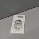 24Pcs French Tip Press on Nails Medium Fake Nails Almond Shape Gold Sparkles Glue on Nails Red Design False Nail Tips Cute 3D Golden Line Nails Press ons for Women Girls Manicure Decorations