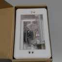 Recessed Outlet Box for Wall Mount TV, Antenna, Phone and Cable TV, Suitable for GFCI and Standard Outlet, for Old or New Construction (White-1)