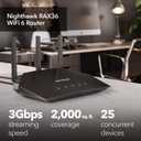 NETGEAR Nighthawk WiFi 6 Router (RAX36) Router Only, AX3000 3 Gbps Wireless Speed Dual-Band Gigabit Internet Covers 2,000 sq. ft., 25 Devices Built-in VPN, USB 3.0, Gaming