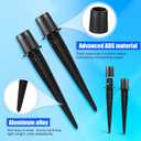 8pcs Solar Light Replacement Stakes, 5.31x0.78 Inch Outdoor Lighting Ground Stakes Spikes for Pathway Lights Metal Solar Light Replacement for Garden Landscape Yard Decor