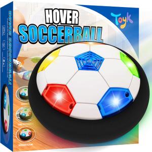 Hover Soccer Ball for Kids, Light-Up Soccers Ball Boys Toys, Kids Training Hover Balls Indoor Toy Games, Birthday Gifts for Kid Age 4, 5, 6, 7, 8-10 Year Old Boy - Soccer (Multicolor)