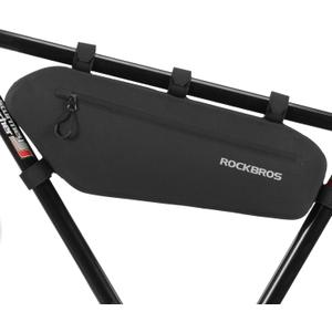 ROCKBROS Bike Frame Bag Waterproof Bike Triangle Bag Bicycle Under Top Tube Bag Corner Pouch Storage Bag Approx. 4 Litres for Cycling Accessories