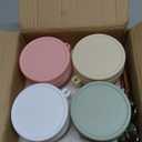 4 Pack Overnight Oats Containers with Lids and Spoons, 16 oz Glass Mason Jars with Airtight Lids, Overnight Oats Jars for Milk, Cereal, Fruit (Light Colors)