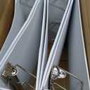 Amazon Basics 3 Ring Binders, 2 Inch, D-Ring Organizer for School, Home Office, White, 4 Pack