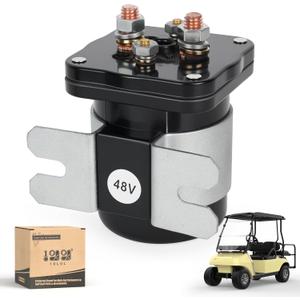 10L0L Heavy Duty 48V 4-Terminal Solenoid for Club Car, EZGO, Yamaha Golf Carts - Compatible with Club Car 101883601, EZGO 73231G01, Yamaha JR1-H1950-00 - 586 Series