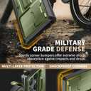 TONGATE for Samsung Galaxy S23 Ultra Case, [Built-in Slide Camera Cover & Screen Protector] [2 Front Frame] Military Grade Shockproof S23 Ultra Phone Case with Kickstand & Belt-Clip 6.8", Green