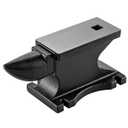 Zevemomo Cast Iron Anvil, 100lbs Single Horn Anvil, Anvils for Blacksmithing with Large Counterop, High Hardness Rugged Round Horn for Bending & Shaping Suit Forging for Blacksmith Tools-Black