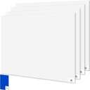 4 Pack White Grip Construction Mats - 17x13 Basketball Shoe Pad - 30 Peel-Off Floor Sheets, Adhesive for Dirt, Dust, Debris, Sand & Hair Removal - Basketball Sticky Mat - Shoe Sticky Pad
