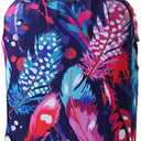 Elastic Travel Luggage Cover Travel Suitcase Protective Cover for Trunk Case Apply to 19''-32'' Suitcase Cover (Feather, S)