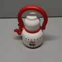 22 oz Water Bottle with Straw and Bowl, Wide Mouth Insulated Stainless Steel; Leak-Proof 316L Healthy Flask for Women & Kids, Yoga & Travel; with Heart Bracelet Charm, Cherry White