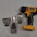 Cordless Heat Gun for DeWALT 20v Battery,Lithium Hot Air Gun, 5 Nozzle Attachments,2-Temp Setting Max 1022F(550C),Heat Gun for Shrink Wrapping, Tube Bending (Tool Only, NO Battery) (Ordinary)