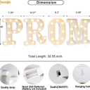 Pooqla Graduation Decorations, Marquee Letters PROM for 2026 Graduation Decorations, High School Senior College Classroom Class of 2026 Gift Graduation PROM Party Decoration, Warm White, 8.7 inch Tall