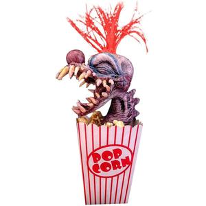 Halloween Clown Head Statue, Creepy Adult Realistic Crafts Clown Statues,Popcorn Clown Creepy Clown Head Statue Resin Crafts Clown for Halloween Decoration